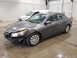 Salvage cars for sale at Franklin, WI auction: 2012 Honda Accord LX