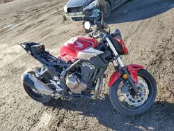 Salvage motorcycles for sale at Montreal Est, QC auction: 2020 Honda CB500 FA