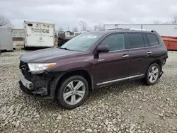 Carros salvage para piezas a la venta en subasta: 2013 Toyota Highlander Limited