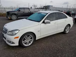 Salvage cars for sale at London, ON auction: 2012 Mercedes-Benz C 250