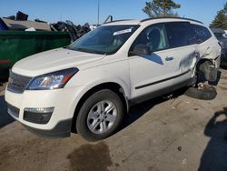 Salvage cars for sale at Woodhaven, MI auction: 2015 Chevrolet Traverse LS