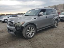 Salvage cars for sale at Fredericksburg, VA auction: 2012 Infiniti QX56