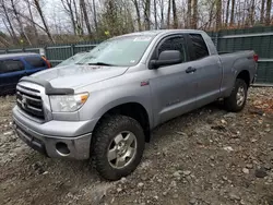 Salvage cars for sale at Candia, NH auction: 2010 Toyota Tundra Double Cab SR5