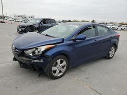 Salvage cars for sale at Grand Prairie, TX auction: 2013 Hyundai Elantra GLS