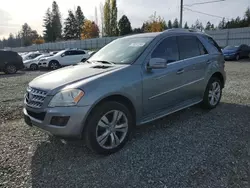 Salvage cars for sale at Graham, WA auction: 2011 Mercedes-Benz ML 350 4matic