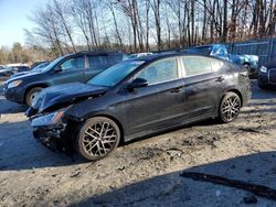 Salvage cars for sale at Candia, NH auction: 2020 Hyundai Elantra Sport