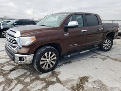 Toyota Tundra salvage cars for sale: 2015 Toyota Tundra Crewmax Limited