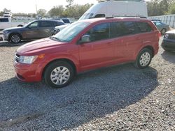 Salvage cars for sale at Riverview, FL auction: 2014 Dodge Journey SE