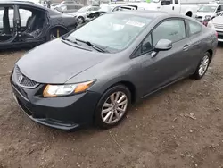 Salvage cars for sale at Chicago Heights, IL auction: 2012 Honda Civic EXL