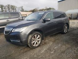 Salvage cars for sale at Spartanburg, SC auction: 2014 Acura MDX Advance