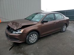 Salvage cars for sale at Duryea, PA auction: 2016 Volkswagen Jetta S