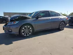 Honda salvage cars for sale: 2015 Honda Accord Sport