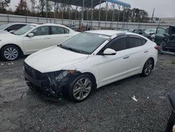 Salvage cars for sale at Spartanburg, SC auction: 2017 Hyundai Elantra SE