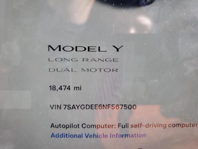 2022 Tesla Model Y