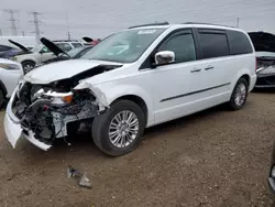 Salvage cars for sale at Elgin, IL auction: 2015 Chrysler Town & Country Touring L