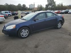 Salvage cars for sale at Gaston, SC auction: 2008 Pontiac G6 Value Leader