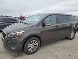 Salvage cars for sale from Copart Indianapolis, IN: 2016 KIA Sedona LX