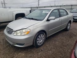 Toyota salvage cars for sale: 2003 Toyota Corolla CE