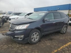 Salvage cars for sale at Woodhaven, MI auction: 2017 Chevrolet Traverse LT