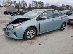 Salvage cars for sale at Spartanburg, SC auction: 2018 Toyota Prius