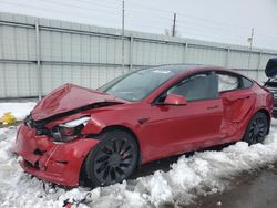 Salvage cars for sale at Littleton, CO auction: 2022 Tesla Model 3