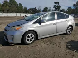 Salvage cars for sale at Hampton, VA auction: 2012 Toyota Prius