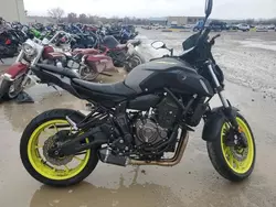 Yamaha Vehiculos salvage en venta: 2018 Yamaha MT07