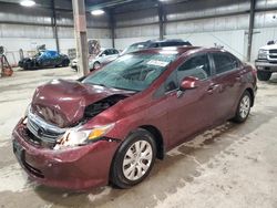 Honda salvage cars for sale: 2012 Honda Civic LX