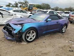 Salvage cars for sale at Riverview, FL auction: 2018 Chevrolet Camaro LT