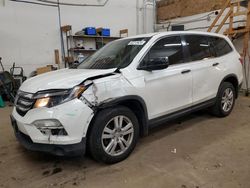 Honda salvage cars for sale: 2017 Honda Pilot LX