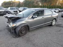 Salvage cars for sale at Exeter, RI auction: 2010 Honda Civic LX