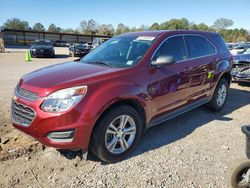 Salvage cars for sale at Florence, MS auction: 2017 Chevrolet Equinox LS