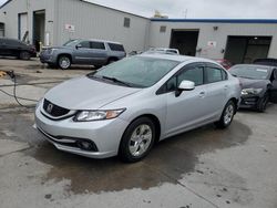 Salvage cars for sale at New Orleans, LA auction: 2013 Honda Civic LX