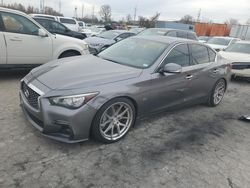 Salvage cars for sale at Bridgeton, MO auction: 2018 Infiniti Q50 Luxe