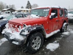 Salvage cars for sale at Denver, CO auction: 2018 Jeep Wrangler Unlimited Sport