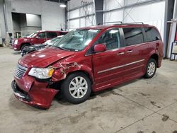 Salvage cars for sale at Ham Lake, MN auction: 2015 Chrysler Town & Country Touring