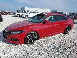 Salvage cars for sale at Taylor, TX auction: 2018 Honda Accord Sport