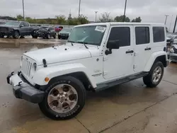 Jeep salvage cars for sale: 2015 Jeep Wrangler Unlimited Sahara