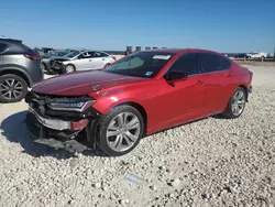 Salvage cars for sale at Taylor, TX auction: 2021 Acura TLX Technology