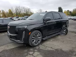 Salvage cars for sale at Portland, OR auction: 2022 Cadillac Escalade Sport Platinum