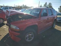 Salvage cars for sale from Copart Denver, CO: 2000 Dodge Durango