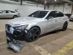 Salvage cars for sale at Marlboro, NY auction: 2018 Infiniti Q50 Luxe