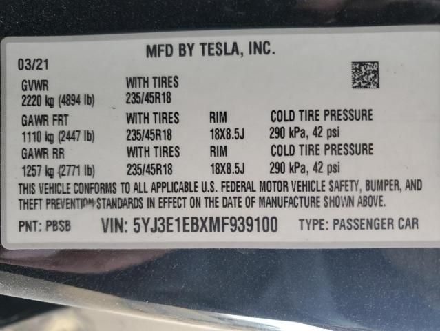 2021 Tesla Model 3