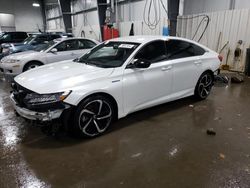 Vehiculos salvage en venta de Copart Ham Lake, MN: 2022 Honda Accord Hybrid Sport