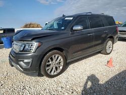 Salvage cars for sale at Taylor, TX auction: 2019 Ford Expedition Platinum