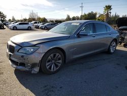 Salvage cars for sale at San Martin, CA auction: 2011 BMW 740 LI