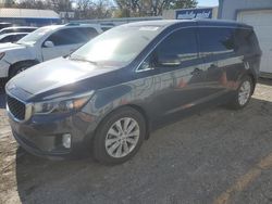 Salvage cars for sale at Wichita, KS auction: 2016 KIA Sedona EX