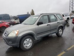 Salvage cars for sale at Hayward, CA auction: 2006 Honda CR-V LX