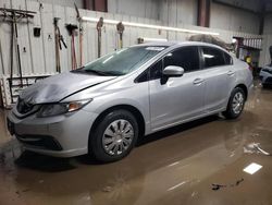 Salvage cars for sale at Elgin, IL auction: 2015 Honda Civic LX