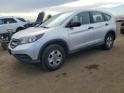 Salvage cars for sale at Brighton, CO auction: 2013 Honda CR-V LX